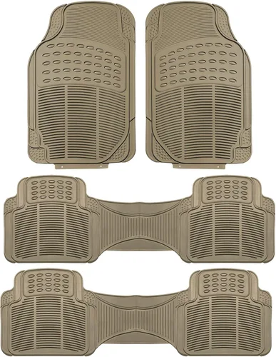 Vista 19 de FH Group Alfombrillas para Piso de Automóvil - Alfombrillas de Piso de Goma Resistente para Automóviles, Juego Trasero de Ajuste Universal