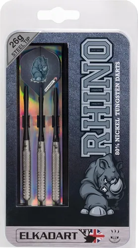 Vista 5 de Elkadart Rhino - Dardos de punta de acero de tungsteno 80% con estuche de almacenamiento/viaje