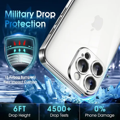 Vista 109 de Supdeal Funda cristalina transparente para iPhone 11, [No se amarillea] [Protección de la cámara] [Probado contra caídas de grado militar] Funda