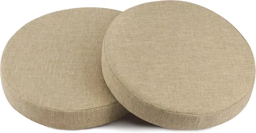 Vista 25 de OVOV Cojines redondos antideslizantes para sillas de comedor de 16 pulgadas Verde salvia