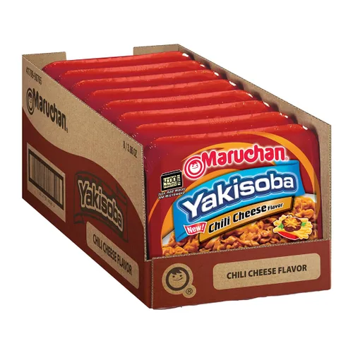 Vista 9 de Maruchan Yakisoba - Sabor a queso cheddar, 3.96 onzas, paquete de 8, (4178990766)