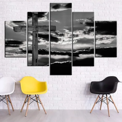 Vista 206 de TUMOVO Jesús Christian - Pintura sobre lienzo de 5 piezas
