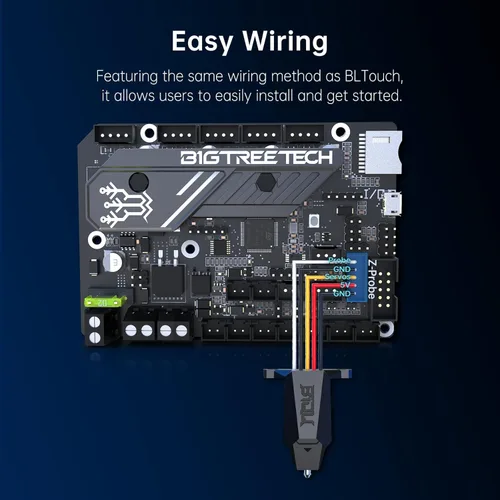 Vista 5 de BIQU MicroProbe V2.0 Kit de sensor de nivelación de cama Impresora 3D Herramienta de nivelación automática con sonda de metal de alta precisión