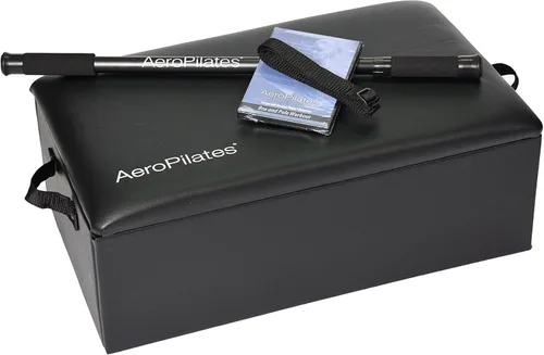 Caja y poste de AeroPilates – Accesorio para reformador de pilates para fuerza, equilibrio y flexibilidad – Incluye poste de soporte ajustable,