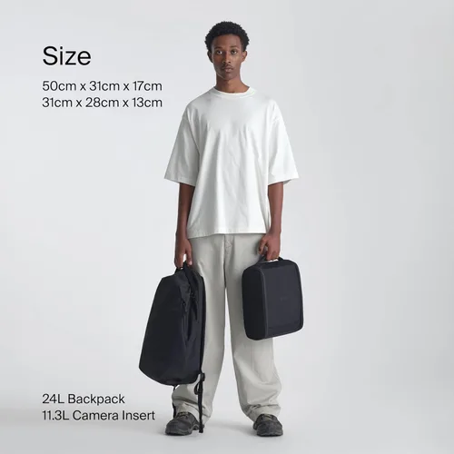Vista 8 de Urth Norite - Mochila modular para cámara de 24 litros, para DSLR, lente, portátil de 1516 pulgadas, resistente a la intemperie y reciclada