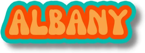 Albany New York Travel Sticker, Multiple Colors, Vinyl Laptop Water Bottle Sticker, Places I've Been, Trendy Luggage Decal, Vintage Travel Inspired