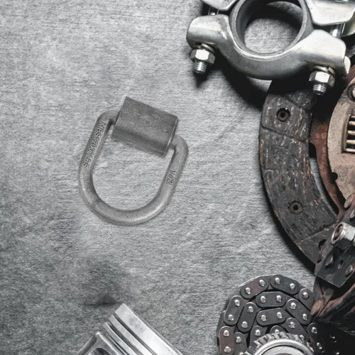 Vista 7 de 4pcs 1/2 Inch Welded D-Ring Anchors 12000lbs Forged Steel Trailer Truck Tie Down Weld-on Cargo Mooring Points for Rv Farm Applications