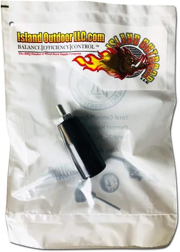 Vista 7 de Total Control Mango amortiguador de tacto fresco para Weber Smokey Mountain WSM Hervidor Pomo BBQ Smoker Damper Pulgar Mango