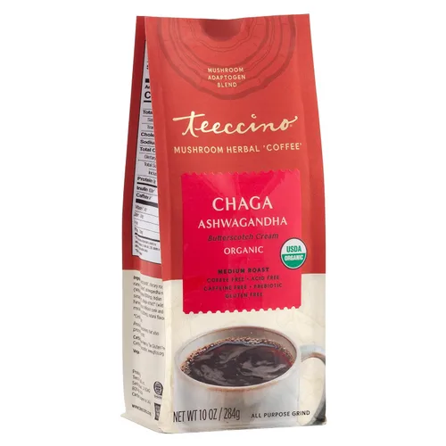 Vista 17 de Miraculous Mushrooms Instant Adapt & Protect - Café de hierbas de Teeccino – 33 porciones – Hierbas Micromolidas más Reishi, Melena de León, Chaga