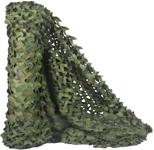 Vista 25 de Red de camuflaje personalizada de malla doble para caza, decoración de ciegas, patio, sombrilla para campamento fotográfico, granja, fábrica