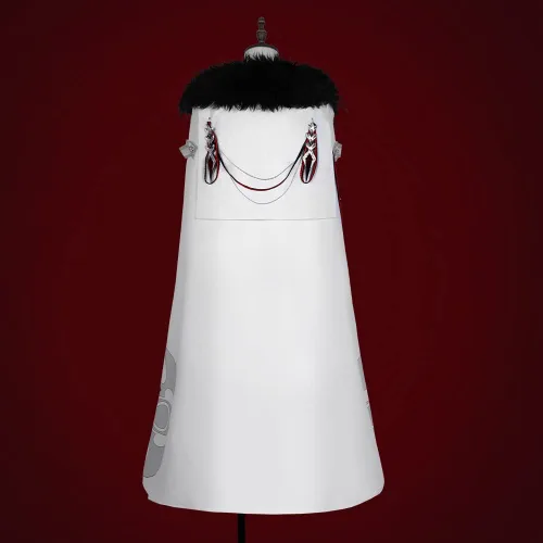 Vista 22 de Disfraz de cosplay de Fatui Harbingers, traje de Genshin Impact, traje de bufón y doctor gallo para hombre