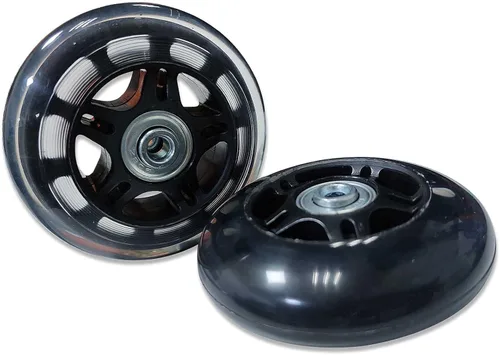 Vista 5 de Equipaje Maleta Ruedas Kits de Repuesto 3.150 in x 0.945 in Universal Goma Giratorio Dos Conner Rueda Ruedas Ruedas Ruedas Rodamientos Herramientas