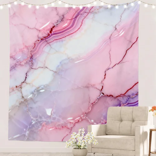 Vista 38 de Batmerry Maritime Ocean Tapestry, Anchors Wave Nautical Wall Art Hanging Decoration Polyester Fiber White Ruffled Around For Dorm Room Bedroom