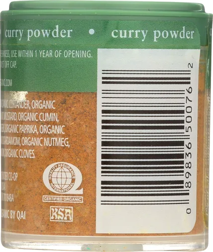 Vista 2 de Simply Organic Curry en polvo, certificado orgánico 0.53 oz