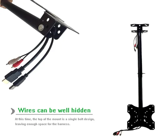 Vista 5 de Soporte de montaje de TV de techo ajustable que se adapta a la mayoría de monitores de plasma LED LCD de 14 a 42 pulgadas, pantallas de pantalla