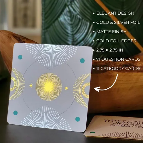 Vista 4 de Tarot Spread Deck: 82 tarjetas de preguntas para claridad e impacto. Herramienta de aprendizaje del tarot, artesanía se propaga intuitivamente