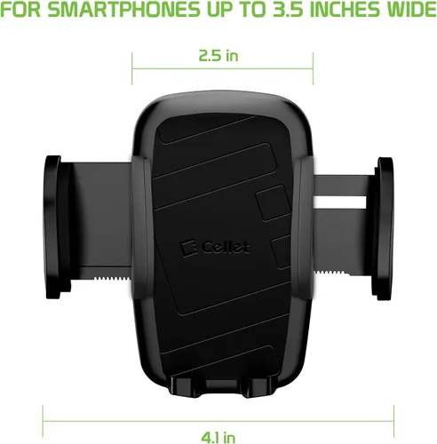 Vista 9 de Cellet Soporte para teléfono de coche compatible con Apple iPhone 13 12 Pro Max Mini 11 Xs Xr X 8 7 6 5 SE Samsung Note 20 10 9 8 Galaxy S21 S20 S10