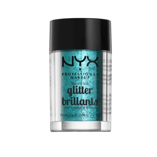 Vista 18 de NYX PROFESSIONAL MAKEUP Purpurina facial y corporal, azul