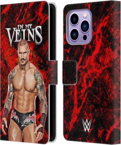 Vista 55 de Head Case Designs Officially Licensed WWE in My Veins Randy Orton Leather Wallet Case Compatible with Apple iPhone 11