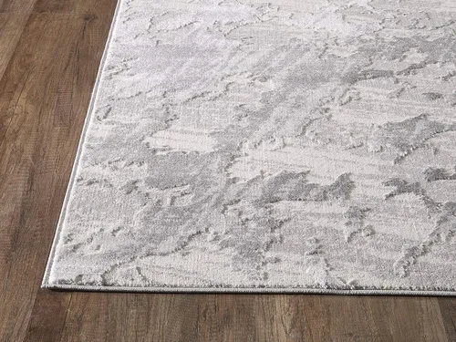 Vista 5 de Abani Nova Collection - Alfombra moderna con patrón de mármol gris de 4 x 6 pies, diseño de textura de piedra, estilo ecléctico