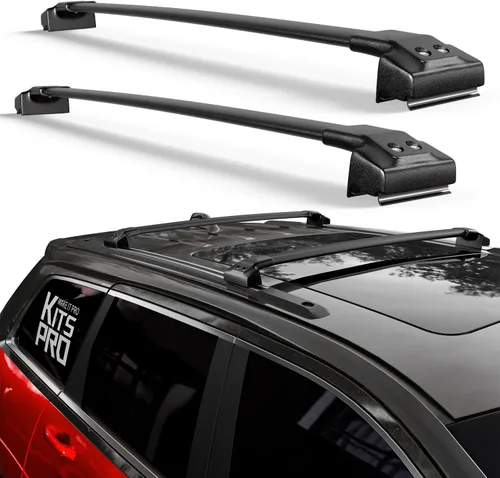 Vista 9 de KitsPro Barras transversales para portaequipajes de techo de 260 libras para Jeep Wrangler 2007-2026, Jeep Gladiator 2020-2026, barra transversal