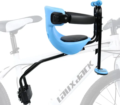 INNOLIFE Baby Bicycle Seat - Front Mounted Child Bike Seat with Handrail, Kids Bike Seat for Adult Bike