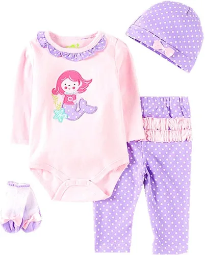 Vista 2 de Ropa de muñecas Reborn de 22 pulgadas, 4 piezas, se adapta a muñecas Reborn de 20 a 23 pulgadas, ropa de bebé recién nacida