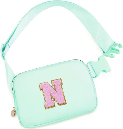 Vista 87 de Bolsa de cinturón para niñas y mujeres, bolsas cruzadas, riñonera, riñonera personalizada, Negro, Small