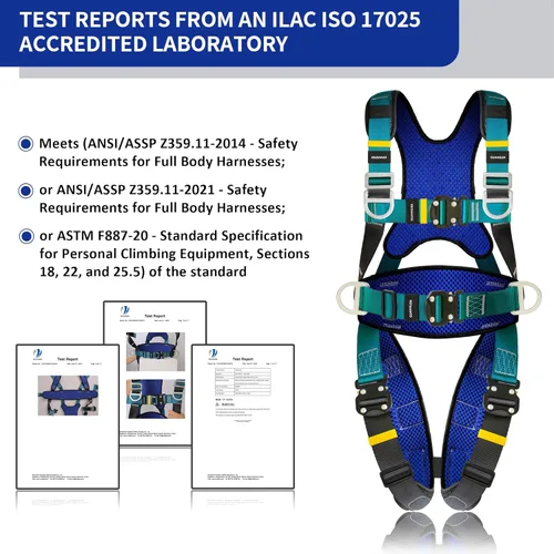 Vista 6 de DIJJIG Arnés de Seguridad de Protección Corporal Completa con Ajuste de 5 Puntos, Seguro y Cómodo, Posicionamiento de Construcción, Correas