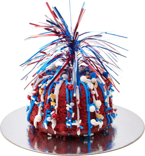Vista 13 de DecoPac Firecracker Deluxe Fusion Mix, 26 onzas, Gránulos de fantasía patrióticos comestibles en recipiente de mano, Gránulos comestibles
