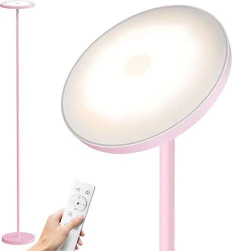Vista 15 de SUNMORY Lámparas de pie para sala de estar, 48 W/4200 lm, lámpara de pie LED súper brillante con control remoto, lámpara de pie de 69 pulgadas