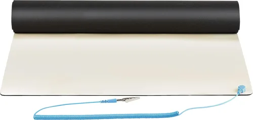 Vista 4 de StarTech.com Tapete antiestático, tapete ESD para reparación de electrónica, tapete antiestático para mesa/escritorio con cable de conexión a tierra