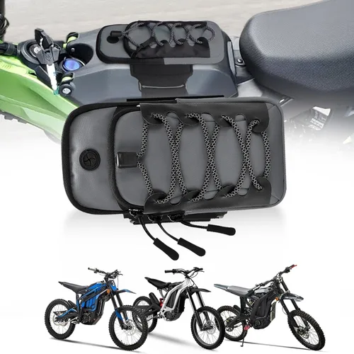 Vista 8 de Bolsa de Marco de Almacenamiento Para Sur-ron LBX/Tuttio Soleil 01/Ultra Bee/Segway/Talaria Sting/E Ride Pro S SS SR, Bolsa de Marco Frontal de Negro