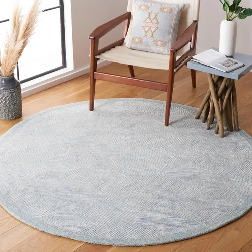 Vista 9 de SAFAVIEH Soho Collection Runner Rug - 8' Runner, Blue & Grey, Contemporary Design, Ideal for High Traffic Areas in Hallway, Bathroom & Kitchen