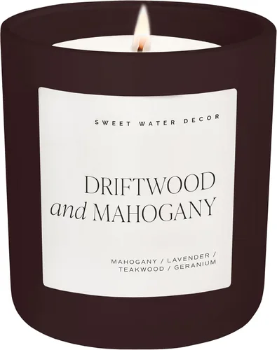 Vista 11 de Sweet Water Decor Vela de otoño para el hogar, perfumada - Manzana Maple & Bourbon - Vela de cera de soja de larga duración 70 horas de combustión