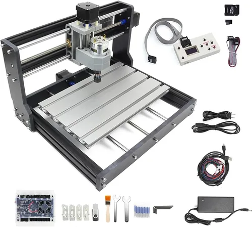 CNCTOPBAOS 3018-PRO Máquina de grabado de enrutador CNC con controlador sin conexión GRBL | 3 Axis DIY CNC Kit USB Mini Desktop, 120W PWM Spindle