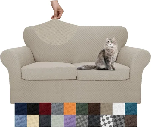 Vista 40 de YEMYHOM - Fundas elásticas para cojín individual, protector de sofá, silla, asiento, funda deslizante, funda suave de sofá, reemplazo, grande, a
