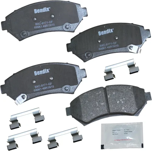 Vista 100 de Pastillas de freno delanteras semi-metálicas Bendix Priority1 CFM1774 para Ford Transit 2019-2017, Transit-150 2021-2015, Transit-250 2021-2015