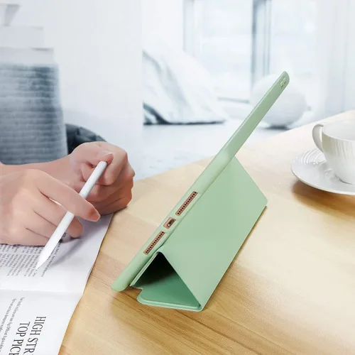 Vista 8 de SIWENGDE Funda compatible con Apple iPad 9.7 2018 iPad 6ª generación/iPad de 5ª generación 2017 con soporte para lápices, funda protectora delgada