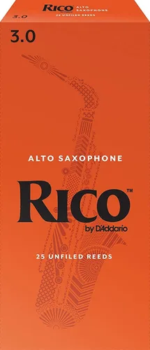 Vista 17 de D’Addario Woodwinds, juncos para saxofón Rico, saxofón alto, RJA0315, resistencia 1.5, paquete de 3