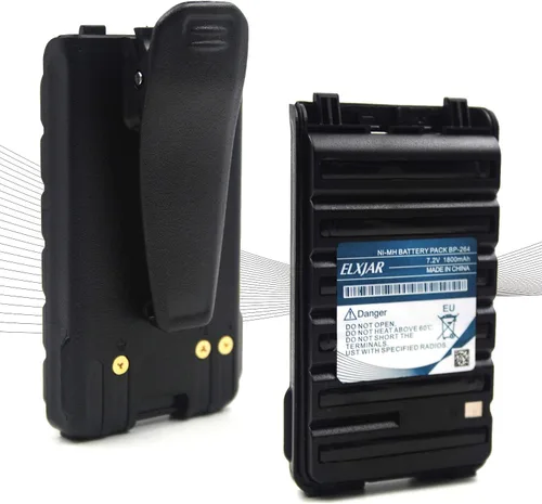 Paquete de 2 baterías de repuesto de 7.2V 1800mAh BP-264 Ni-MH para Icom IC-T70A IC-T70E IC-V80 IC-U80 IC-F3001 IC-F3101D IC-F3103D IC-F4101D