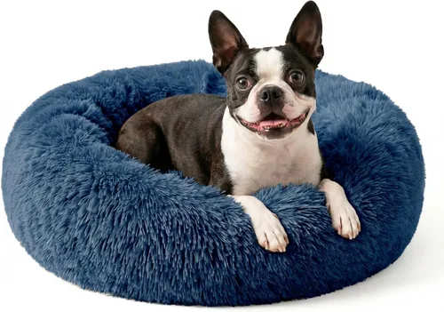 Vista 20 de Cama para perros pequeños, cama calmante para perros pequeños, antiansiedad, cama para cachorros, lavable a máquina, esponjosa, de lujo
