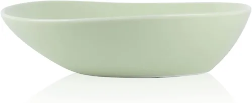 Vista 8 de Stone Lain Delilah - Juego de platos de porcelana de 8 pulgadas, 6 piezas, color naranja pastel