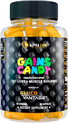 Vista 11 de ALPHA LION Gains Candy, píldoras que apoyan la pérdida de peso, suplementos energéticos, extracto 100% natural, quema de calorías, regula
