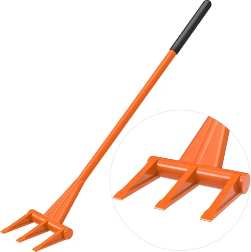 Vista 9 de Dolibest Barra de demostración de 28 pulgadas, barra de demo de 2 dientes, resistente con asa, barra de palanca de demolición con mango de acero