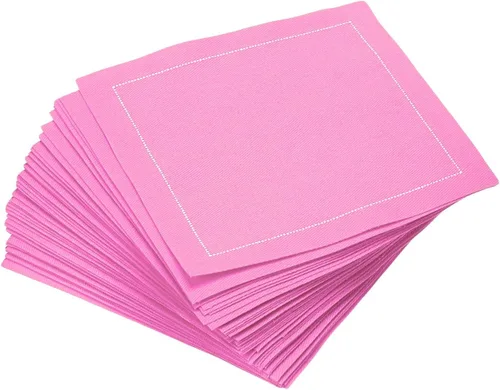 Vista 15 de Servilletas de cóctel de algodón blanco, 100% algodón, paquete de 50 unidades, 4.5 x 4.5 pulgadas, calidad de hotel, suaves y absorbentes, ideales