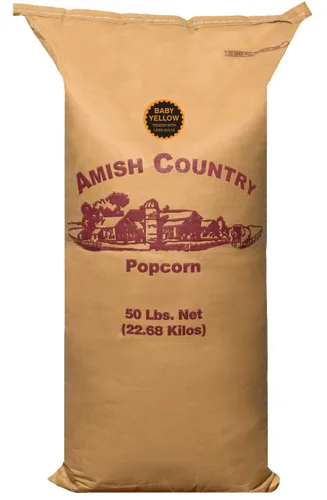 Vista 13 de Amish Country Popcorn Bolsa de 1 libra Granos de palomitas de maíz amarillo bebé Anticuado, sin OMG y sin gluten