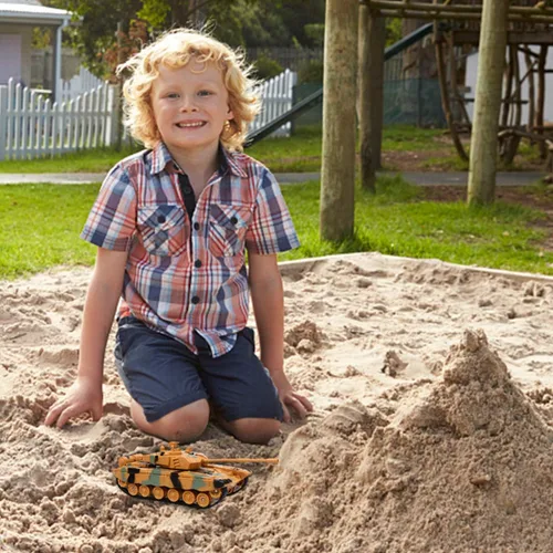 Vista 6 de Toddmomy Vehículo de plástico de camuflaje para niños y niñas de 3 a 6 años, juego educativo y colección