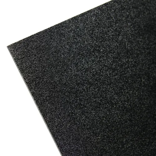 Vista 9 de Hoja de ABS - 0.118 pulgadas de grosor, color negro, 12 x 12 pulgadas nominal, paquete de 8
