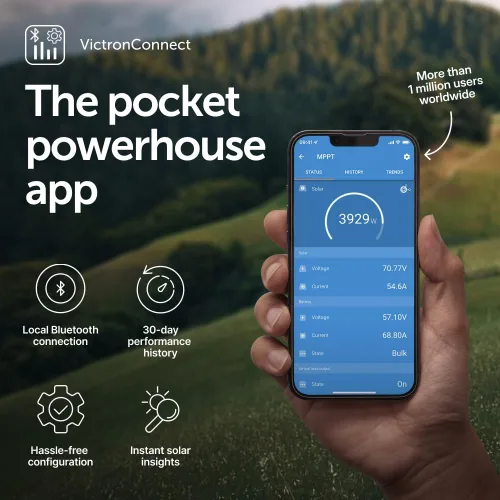 Vista 6 de Victron Energy SmartSolar MPPT Controlador de carga solar (Bluetooth) - Controladores de carga para paneles solares - 150V, 85 amperios, 12243648